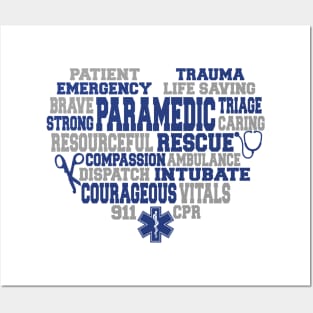 PARAMEDIC HEART Posters and Art